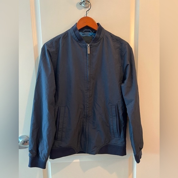 Ted Baker London Full Zip Jacket Mens Size
2 Dark Blue Long Sleeve Casual Bomber - Picture 1 of 16